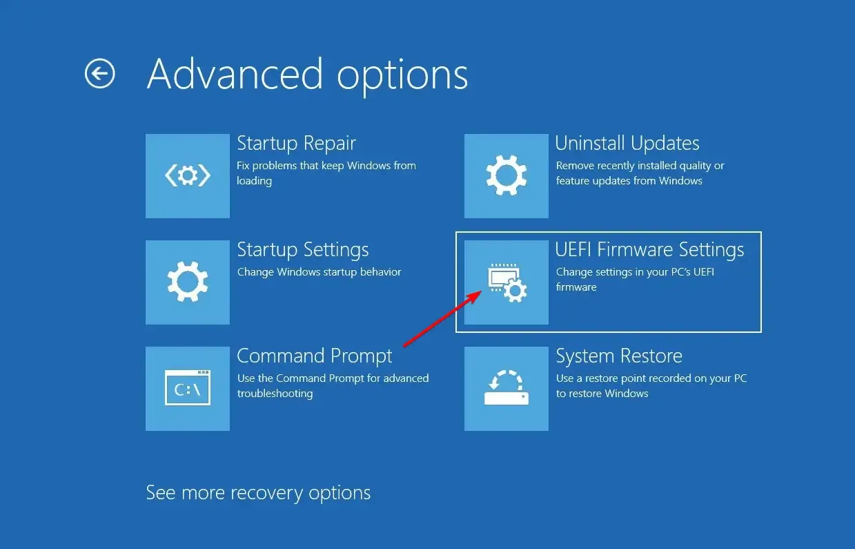 Configuración del firmware UEFI