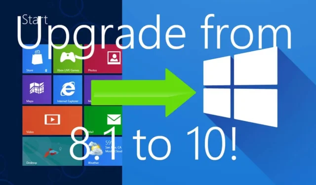 Hvordan opgraderer man til Windows 10 fra Windows 8.1?