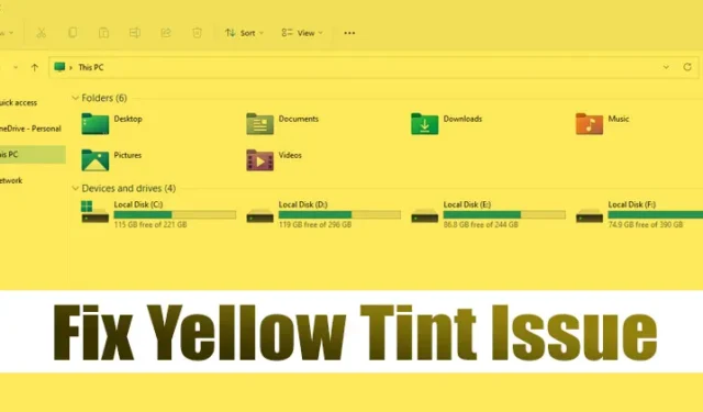 Jak opravit problém se žlutým odstínem na obrazovce Windows 11 (8 nejlepších způsobů)