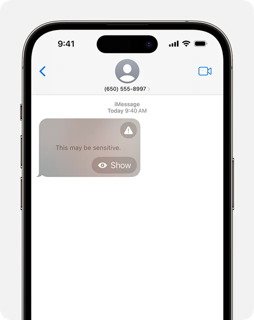 ¿Cómo utilizar la advertencia de contenido confidencial en iPhone?