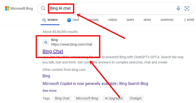 buscar Bing Ai Chat