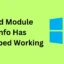 FIX – Slechte module-informatie werkt niet meer op Windows 11