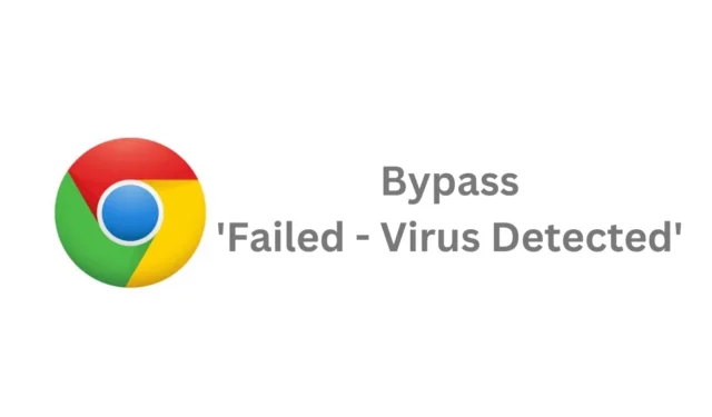 Kā apiet “Neizdevās — atklāts vīruss” pārlūkprogrammā Google Chrome