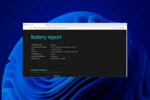 Sådan kontrolleres batteritilstanden på Windows 11 bærbar computer