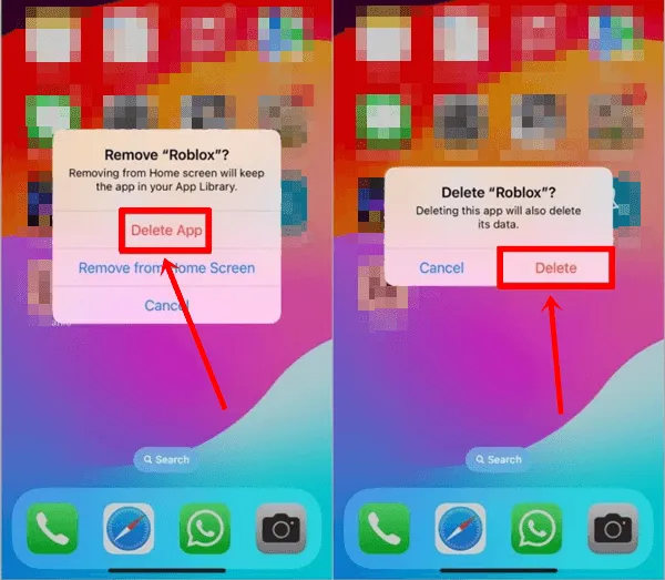刪除 Roblox 應用程式