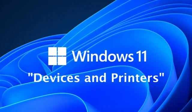 Kā atvērt “Ierīces un printerus” operētājsistēmā Windows 11 (4 metodes)