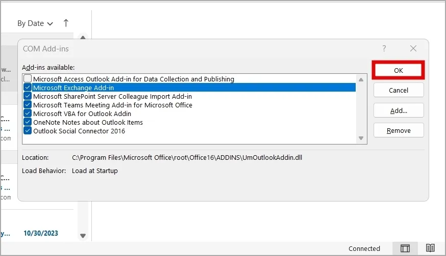 Deaktivieren Sie Outlook-Add-Ins unter Windows