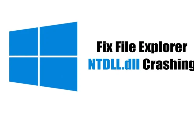 Como consertar o travamento do File Explorer NTDLL.dll no Windows