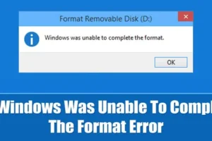 Hoe Windows te repareren kon de formatteringsfout niet voltooien