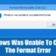 Come risolvere Windows non è riuscito a completare l’errore di formattazione