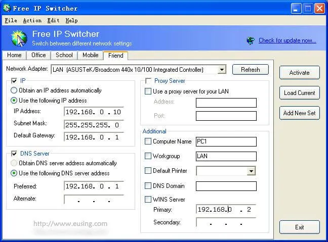 Commutateur IP gratuit