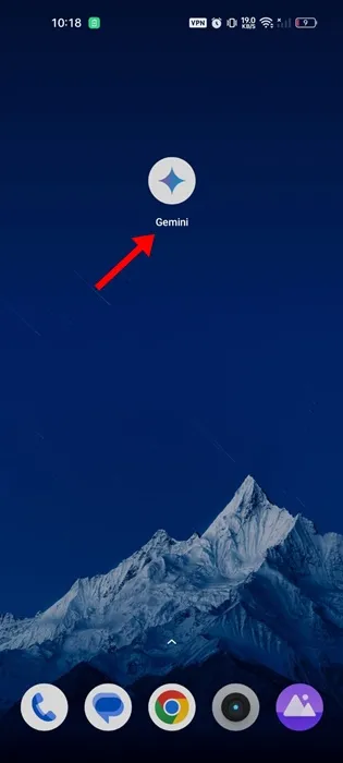 Starten Sie die Gemini-App