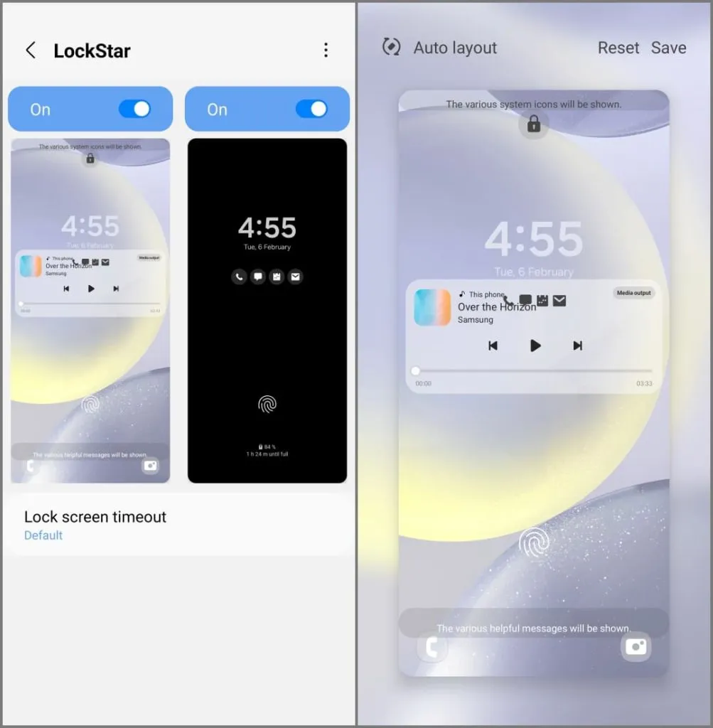 Samsung Galaxy S24의 LockStar Good Lock 모듈