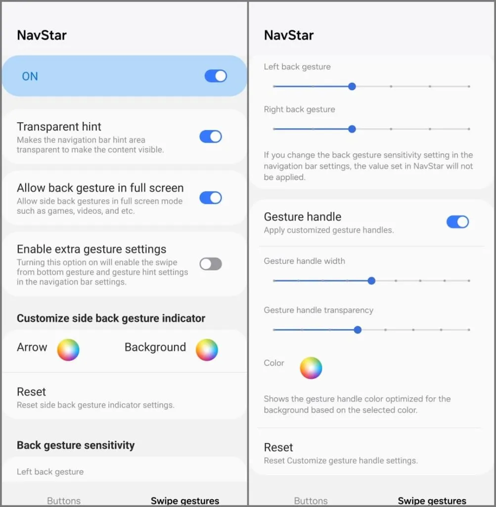 NavStar Good Lock-module op de Samsung Galaxy S24