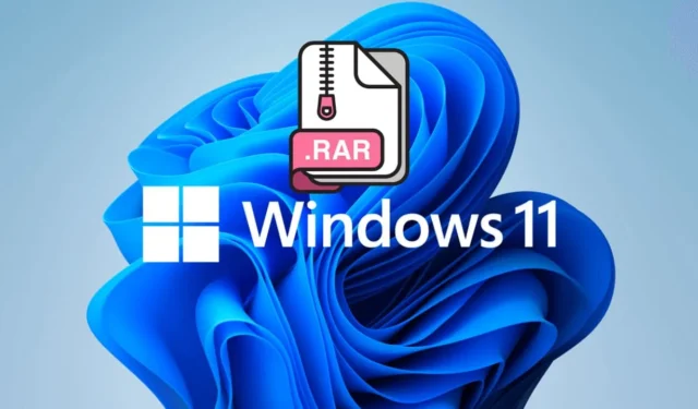 Como abrir e extrair arquivos RAR no Windows 11