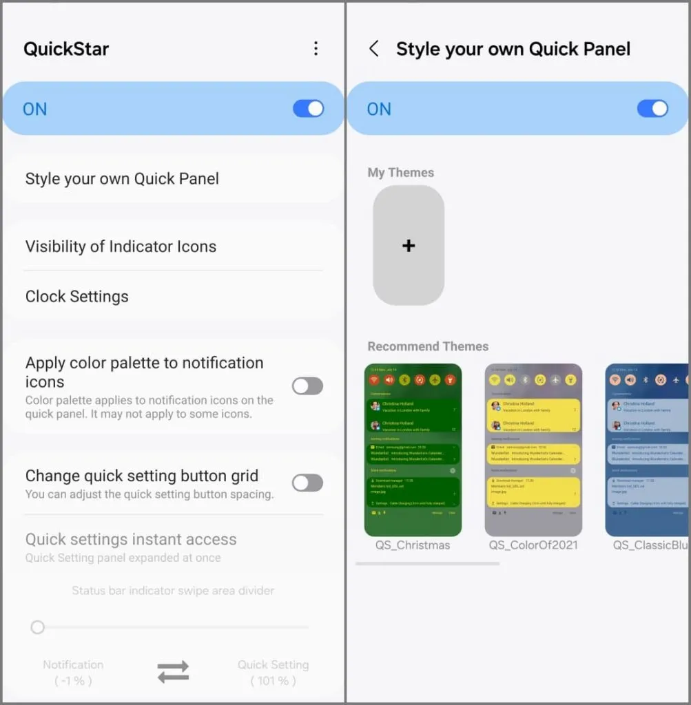 Modulo QuickStar Good Lock su Samsung Galaxy S24