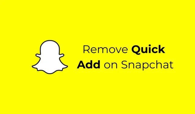 Comment supprimer l’ajout rapide sur Snapchat (Guide complet)