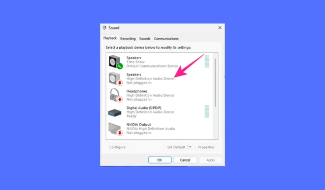 Cómo restablecer la configuración de audio en Windows 11 (todos los métodos)