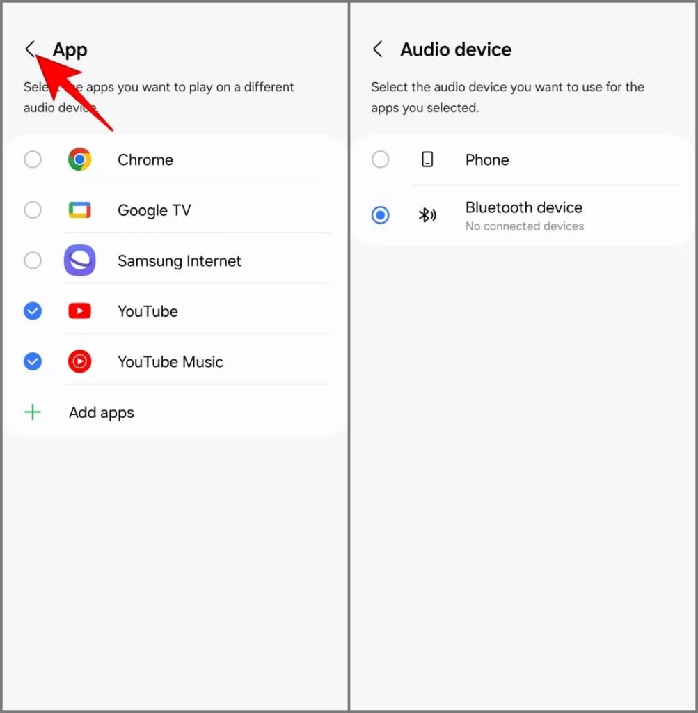 Funzionalità audio dell'app separata nel Samsung Galaxy S24 con OneUI 6.1