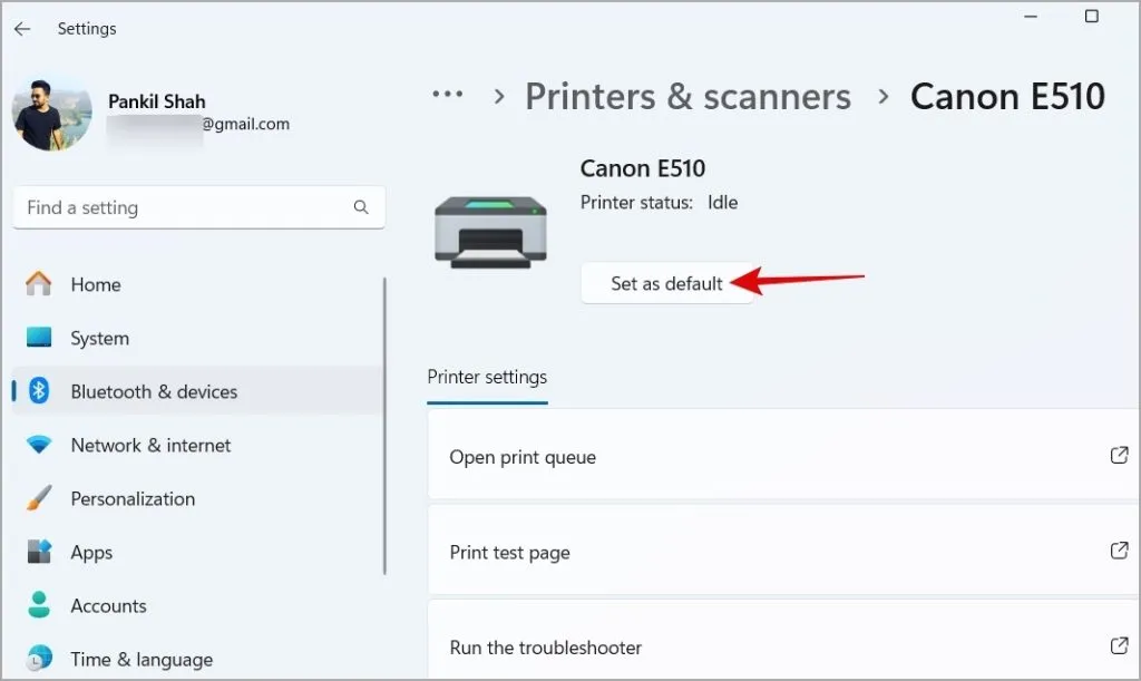 Stel de standaardprinter in op Windows