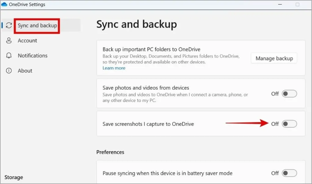 Verhindern Sie, dass OneDrive Screenshots unter Windows 11 speichert