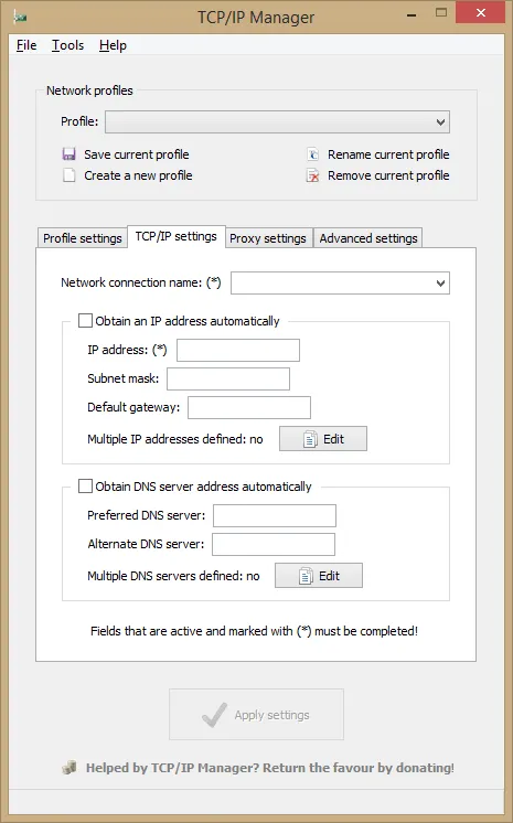 Gestionnaire TCP-IP