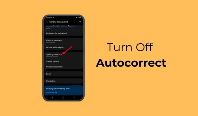 Cómo desactivar la autocorrección en un teléfono Samsung