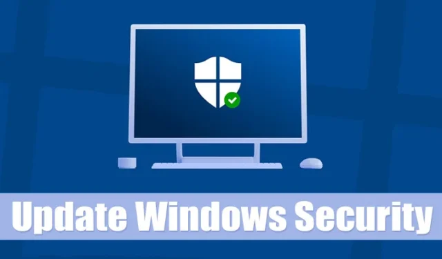 Cómo actualizar manualmente la seguridad de Windows en Windows 11