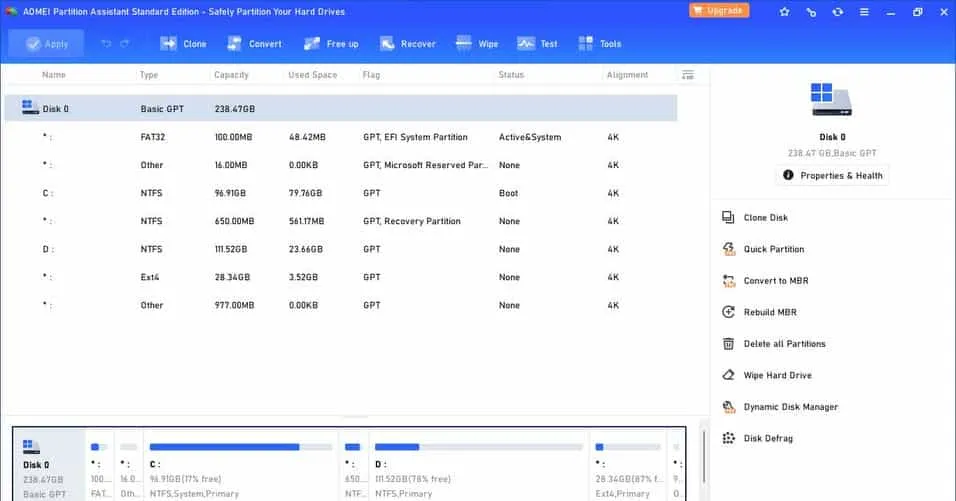 AOMEI Partition Assistant