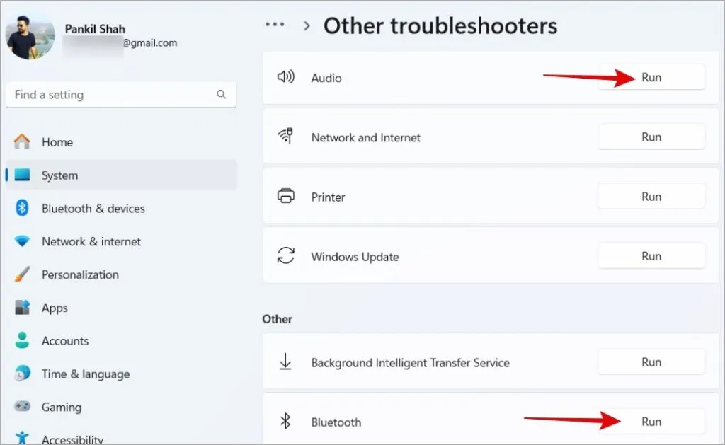 Narzędzia do rozwiązywania problemów z dźwiękiem i Bluetooth w systemie Windows 11