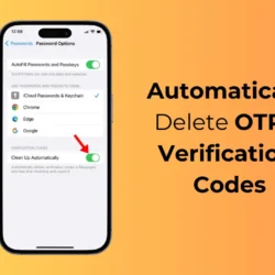 Как автоматически удалить OTP и коды проверки на iPhone