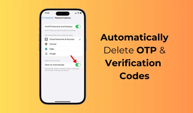 Como excluir automaticamente códigos OTP e de verificação no iPhone