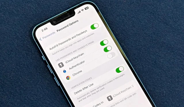 Slik sletter du automatisk engangskoder og bekreftelseskoder på iOS 17