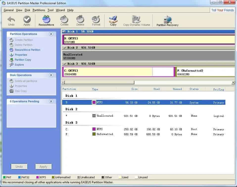 EaseUS Partition Master 