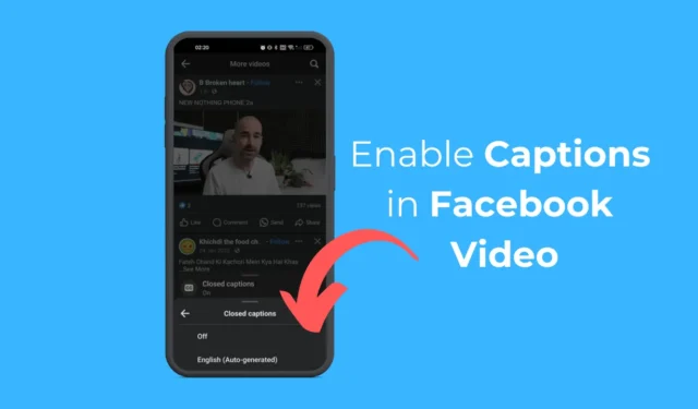 Come abilitare i sottotitoli nei video di Facebook (desktop e dispositivi mobili)