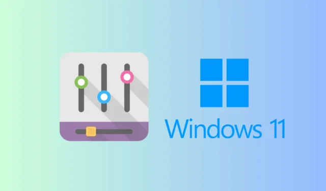 Come abilitare l’equalizzazione del suono su Windows 11