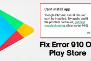 Hoe u fout 910 in de Google Play Store kunt oplossen