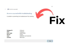 Comment réparer « Une erreur s’est produite lors du dépannage » sous Windows 11