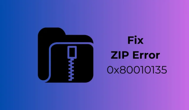 Slik fikser du ZIP-feil 0x80010135: Banen er for lang (5 metoder)