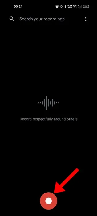 започнете да говорите с Google Recorder