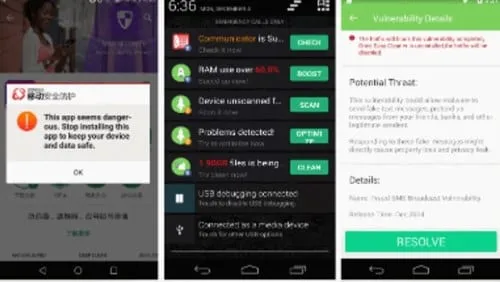 Afficher les captures d'écran de l'application