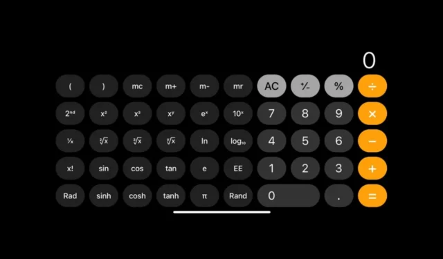 Comment ouvrir la calculatrice scientifique sur iPhone