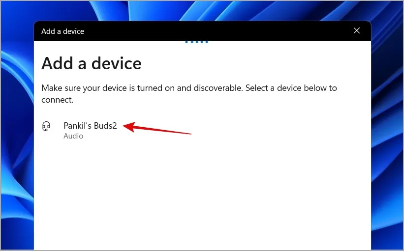 Associa il dispositivo Bluetooth a Windows 11