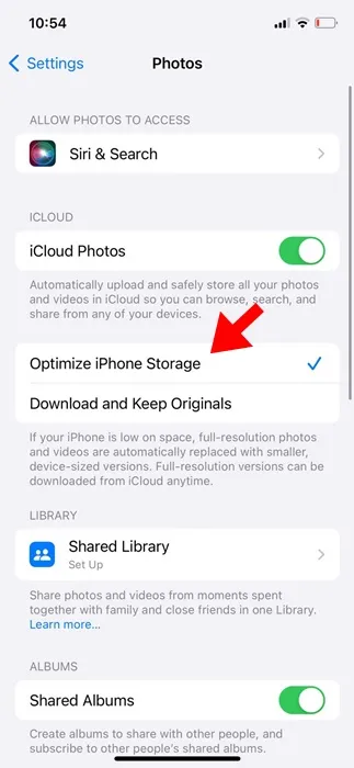 Ottimizza lo spazio di archiviazione dell'iPhone