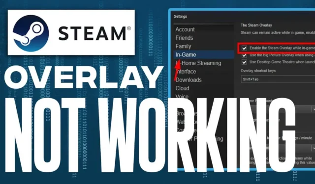 Hvordan rettes Steam Overlay, der ikke virker?