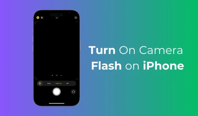 Comment activer le flash de l’appareil photo sur iPhone (Guide 2024)