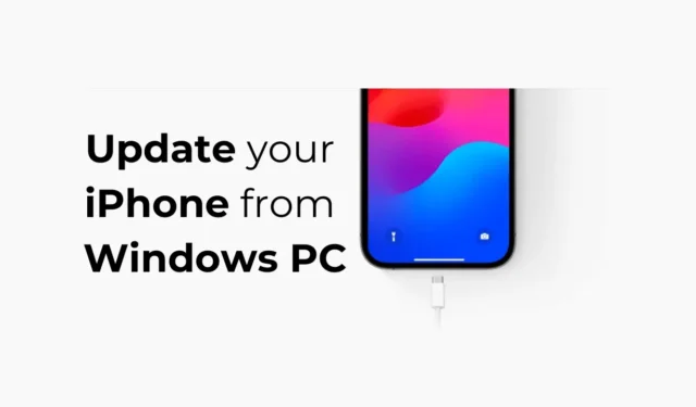 Comment mettre à jour votre iPhone à partir d’un PC Windows