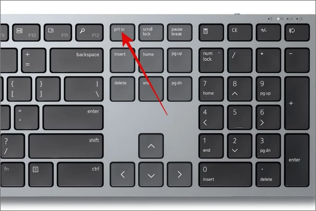 Bruk Print Screen Key for å bruke Snipping Tool