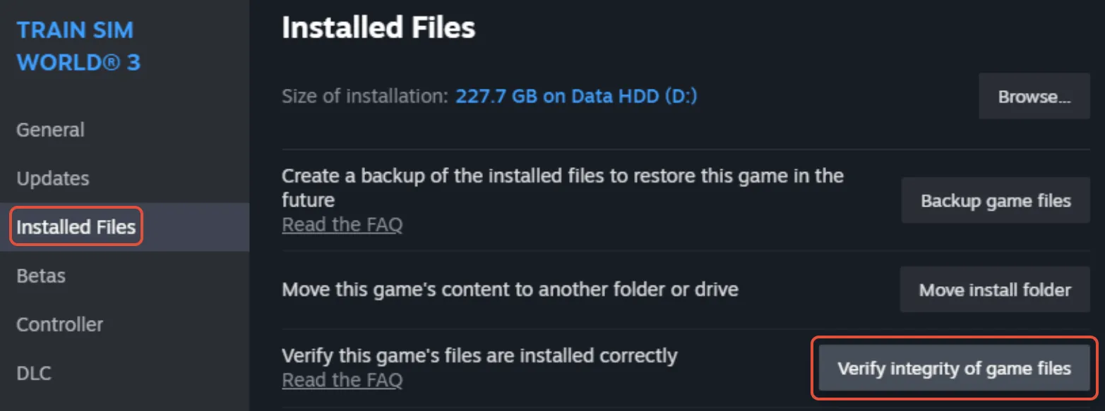 Tarkista Game Files Steamin eheys