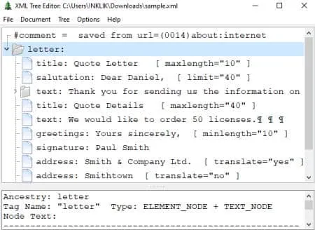 XML Tree Editor